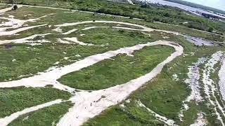 4K Drone video of ATV track riding in Progreso Yucatán [upl. by Nyltiak503]