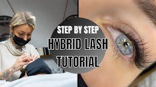 Lash Extension Tutorial  Step By Step Hybrid Set  Hybrid Mapping  QampA [upl. by Aerdnas]