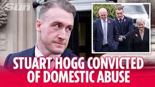 Stuart Hogg convicted of fiveyear domestic abuse campaign against wife [upl. by Ezar]