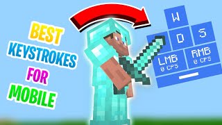 BEST KEYSTROKES FOR MOBILE  KeyStrokes Mod Minecraft Pocket Edition [upl. by Onirefez330]