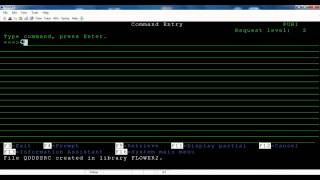 AS400 Commands and Tutorials  Creating a source physical file AS400 command iseries tutorial [upl. by Jemina]