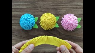 Keçeden Çok Kolay Çiçek Yapımı  DIY Felt Flowers [upl. by Leahey]