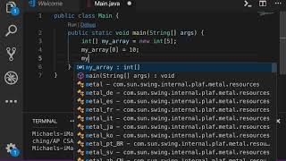 Java  51  Example I  Create amp Fill An Array [upl. by Aruabea]