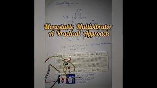 Monostable Multivibrator using Ic555 [upl. by Rosenblatt773]