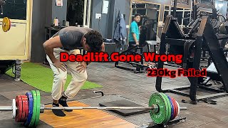 Deadlift 230kg failed soon 250kg at 80kg weight  New record [upl. by Leona]