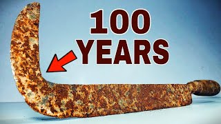 Rusty Antique MACHETE Restoration [upl. by Tail]