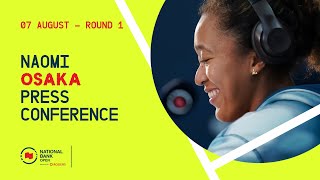 PRESS CONFERENCE  NAOMI OSAKA  ROUND 1  OBN24 [upl. by Almat]