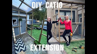 Cat Extension  DIY Catio  Saving money challenge [upl. by Nonnad530]