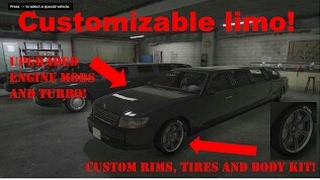 GTA 5HOW TO CUSTOMIZE A LIMO [upl. by Einahpts]