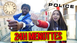 24H MENOTTÉ À UNE INCONNUE Menotte challenge feat MarieSarah [upl. by Pelag]