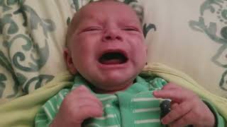 1 Month Old Newborn Baby Crying amp Calm [upl. by Nosdrahcir]