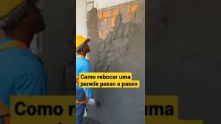 tutorial para revocar una pared o muro con cemento o mortero con una cuchara del 12 [upl. by Truda]