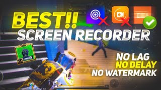 Best Screen Recorder For Gaming No Lag 🔥 Android Best Screen Recorder For Low End Devices For BGMI [upl. by Enasus]