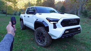 2024 Toyota Tacoma TRD PRO Start Up Exhaust Trail Drive and Review [upl. by Ajnat202]