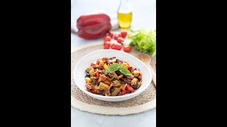 CAPONATA DI VERDURE AL FORNO 🥰 Shorts [upl. by Eiahpets]