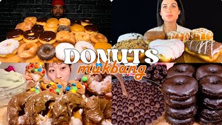 DONUT DELIGHT Mukbangers ULTIMATE Feast 🍩✨  ASMR Mukbang Compilation [upl. by Lewiss]