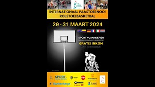 Easter Tournament Wheelchair Basketball 2024  Match 5 Australia  France [upl. by Artcele]