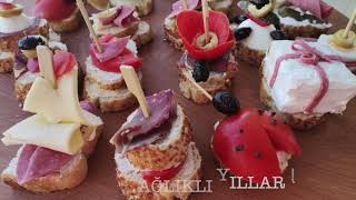 Kanepe Tarifi ✅HARİKA ATIŞTIRMALIKLAR 👍10 DAKİKADA 20 ÇEŞİT KANEPE Fine Appetizers [upl. by Eillac]