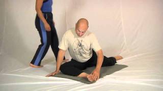 Floor piriformis stretch plus partner assist [upl. by Colb792]