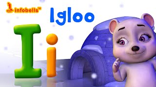 Phonics Songs  I is for Igloo  Alphabet Sounds for Children  Infobells [upl. by Alyel]