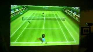 Secret Wii Tennis Singles Play [upl. by Assiral]