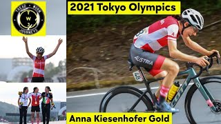 Anna Kiesenhofer Gold  2021 Tokyo Olympics  Solo Attack 41 km  Road race [upl. by Farrow]