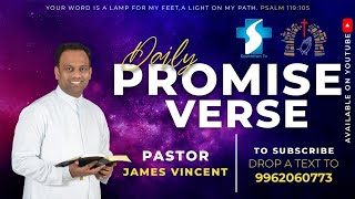 NOVEMBER  17TH  DAILY PROMISE VERSE  PASTOR D JAMES VINCENT  ESTHER PRAYER HOUSE [upl. by Kalle71]