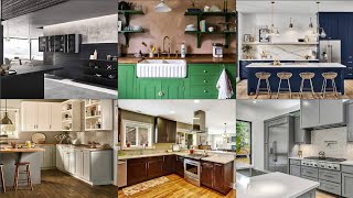 Kitchen Cabinet Colors Ideas  Kitchen Cabinet Color Combinations  Modular Kitchen Colors amp Ideas [upl. by Anaib]