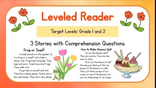 Reading for Grade 1 and Grade 2  Reading Comprehension  Learn English Through Stories Set 14 [upl. by Nednerb126]