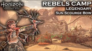 Get the LEGENDARY Sun Scourge Bow  Rebel Camps Guide  Horizon Forbidden West [upl. by Balfour285]