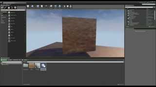 How To Make a Textured Spinning Cube in Unreal Engine 4 [upl. by Cazzie]