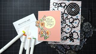 Diamond Press quotBeautiful Dayquot Stamps amp Dies Set Review Tutorial Pretty Designs for Everyday [upl. by Yajiv]