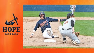 Hope vs Trine  Baseball 5423  NCAA D3 Baseball  MIAA Baseball [upl. by Noreg179]