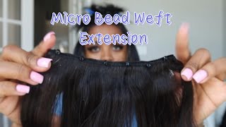 So Easy Micro Bead Weft Hair Extensions On Home ftYwigs [upl. by Chiaki]