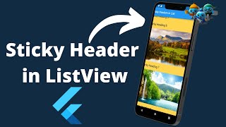 flutter Flutter tutorial Sticky Header in Flutter ListView [upl. by Ellevart821]