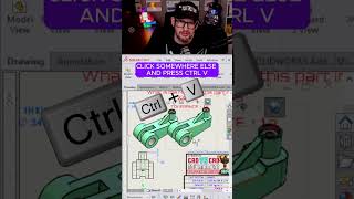 QUICK COPY a DRAWING VIEW solidworks drafting model view rotate [upl. by Alyehs]