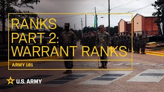 Army 101 Ranks Warrant Officers  US Army [upl. by Alverson]