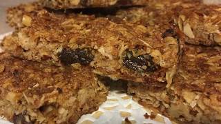 Healthy oatmeal breakfast bars recipe 👩‍👧‍👦سناك صحى لاطفالك [upl. by Argyle]