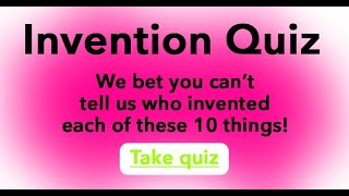 Quiz  Who invented it [upl. by Yslehc]