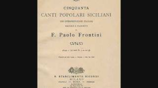 La canzone siciliana  Canzuna di li carritteri  1883 di Francesco Paolo Frontini [upl. by Leid115]