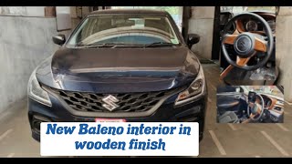 NEW MARUTI SUZUKI BALENO 2022 INTERIOR WITH WOODEN FINISH [upl. by Annawit]