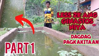 PAANO GUMAWA NG TILAPIA POND LESS THAN 2OOO PESOSTILAPIA FARMING [upl. by Hillery]