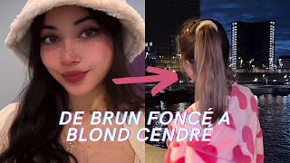 de brun foncé à blond cendré à la maison  VLOG [upl. by Russon]