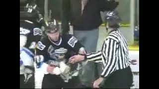 Danbury Trashers WIngfield vs Kalamazoo Wings Elzinga Hockey Brawl [upl. by Placidia]