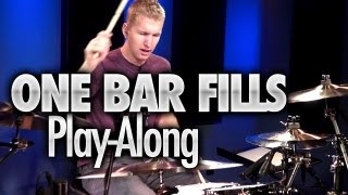 One Bar Drum Fills  PlayAlong DRUMEO [upl. by Asila]