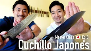 Perfecto Experto de cuchillos japoneseshinata3086🇯🇵 Master Class Ep3 Cocina Japonesa Con Yuta [upl. by Haelhsa]