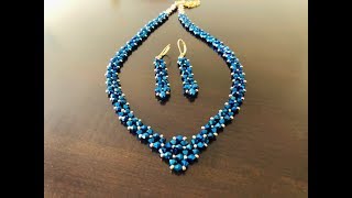 DIY Bicone Necklace  Simply Beaded Necklace [upl. by Kassity720]