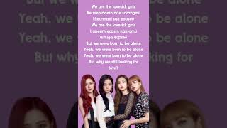 Blackpink quotLOVESICK GIRLSquot lyrics blackpink lovesickgirl [upl. by Sanborne660]