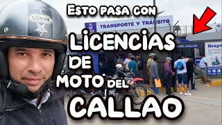 ÚLTIMA HORA Esto está pasando con las Licencias de Moto del Callao DEBES SABERLO CUANTO ANTES [upl. by Gonta]