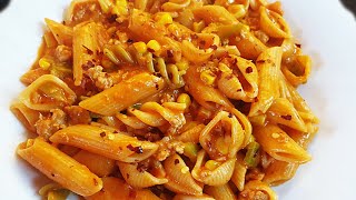 shorts GIGI HADIDS FAMOUS Pasta without Vodka Tiktok Spicy Pasta Recipe  Best Spicy Sauce Pasta [upl. by Oiramal]